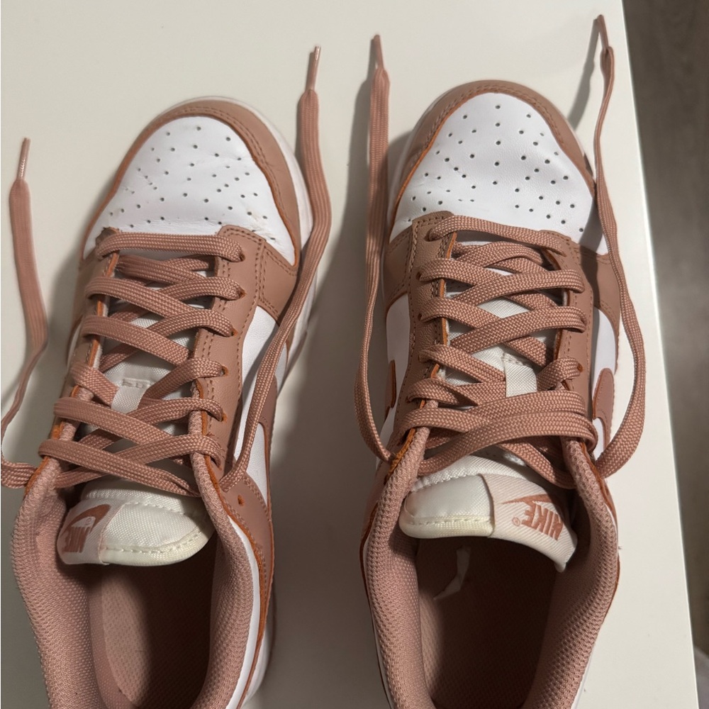 Nike Blush and White Athletic Shoes
